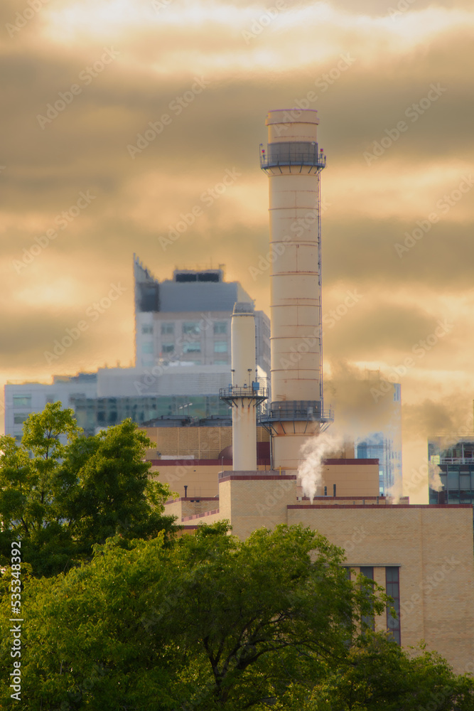 Obraz premium View of a corner of the city of Boston, Massachussetts, USA and its architecture