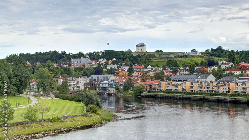 centre ville de Trondheim en Norvège, Gamle Bybro Bryggene i Trondheim	