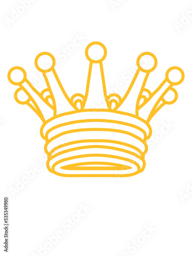 König Design goldene Krone 