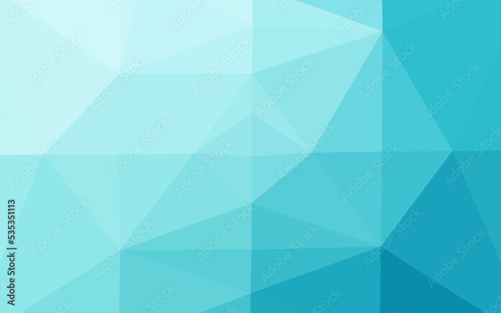 Light BLUE vector shining triangular template. Light BLUE vector shining triangular template.