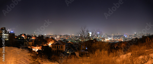 Kyiv night panorama