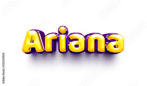 name of girls bubbly celebration decoration hanging air balloon shiny ariana photo