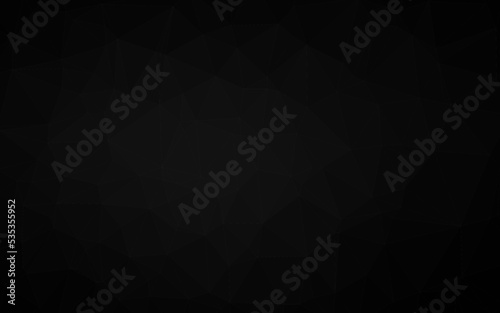 Dark Silver, Gray vector polygon abstract background.