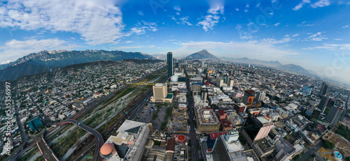 Panorámica aérea de Monterrey, México photo