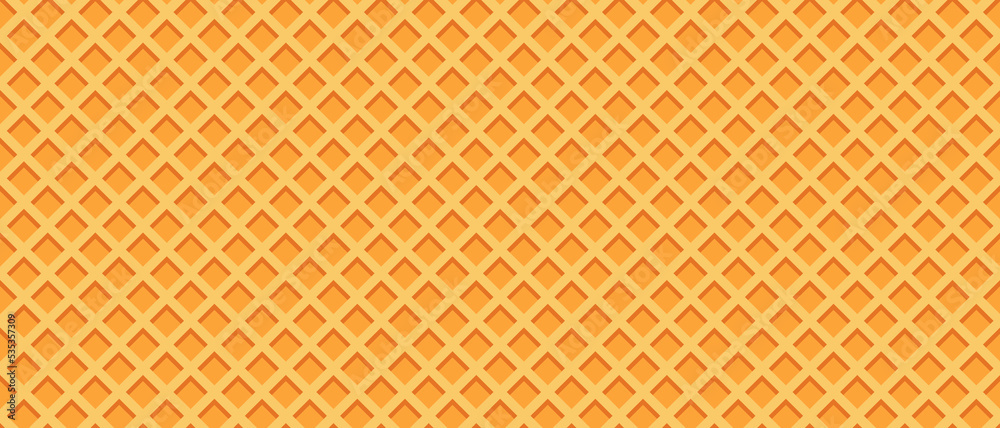 Seamless realistic wafer pattern. Wafer background. Ice cream cone ...