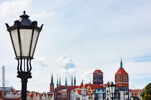 Beautiful architecture of the old city. Gdansk, Poland. European architecture. photo