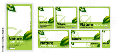 Nature Design Template. Vector Illsutration