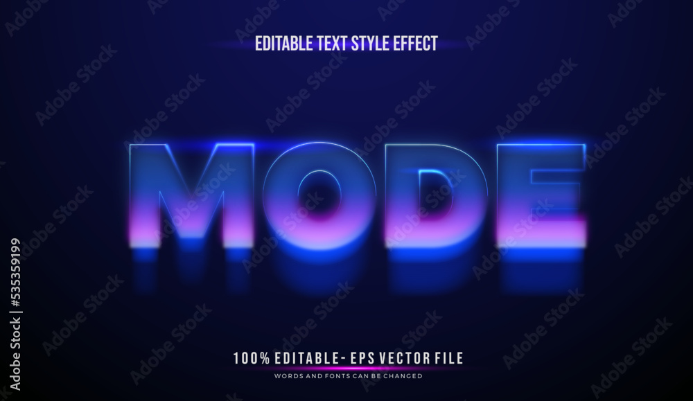 futuristic theme with blurring text vibrant color. vector illustration template	