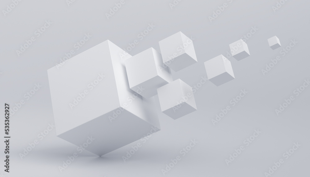 Abstract 3D Render of cubes