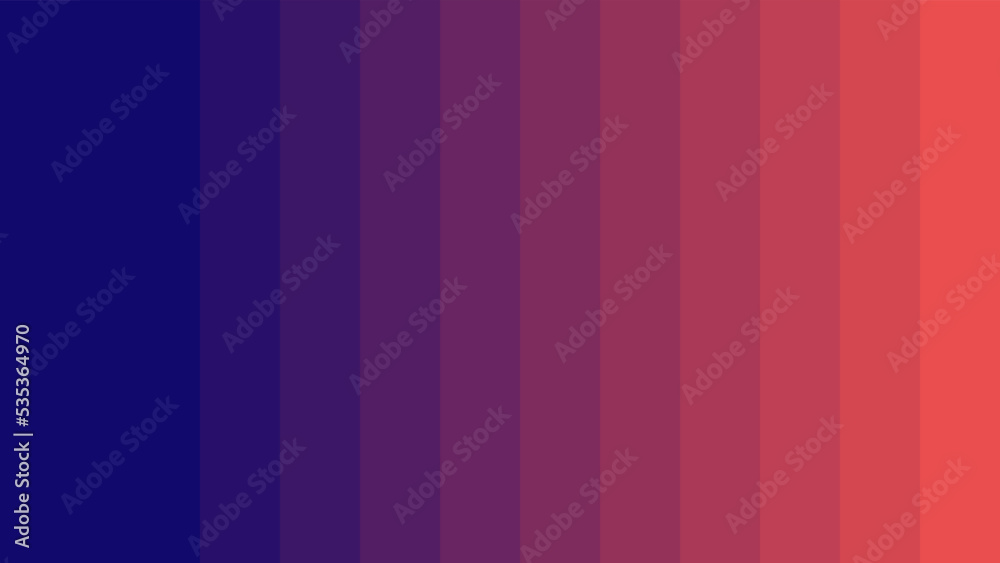 Vettoriale Stock Vector Illustration of color gradient from blue to red  vector. blue to red color palette background design. blue to red color  palette vector illustration. Vertical Stripes Background. | Adobe Stock