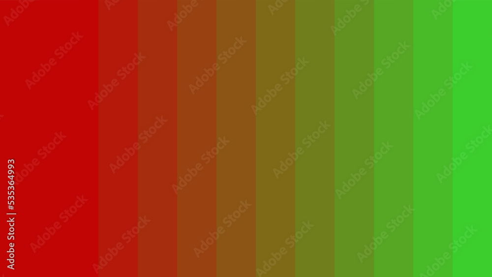 Vector Illustration of color gradient from red to green vector. red to