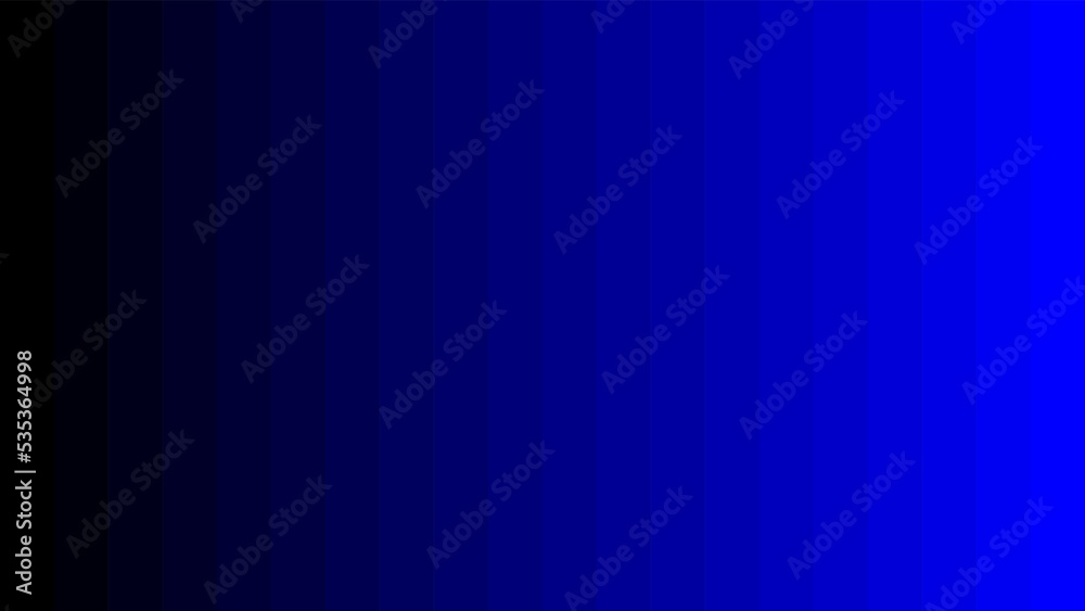Vector Illustration of color gradient from black to blue vector. black to blue color palette background design. black to blue color palette vector illustration. Vertical Stripes Background.