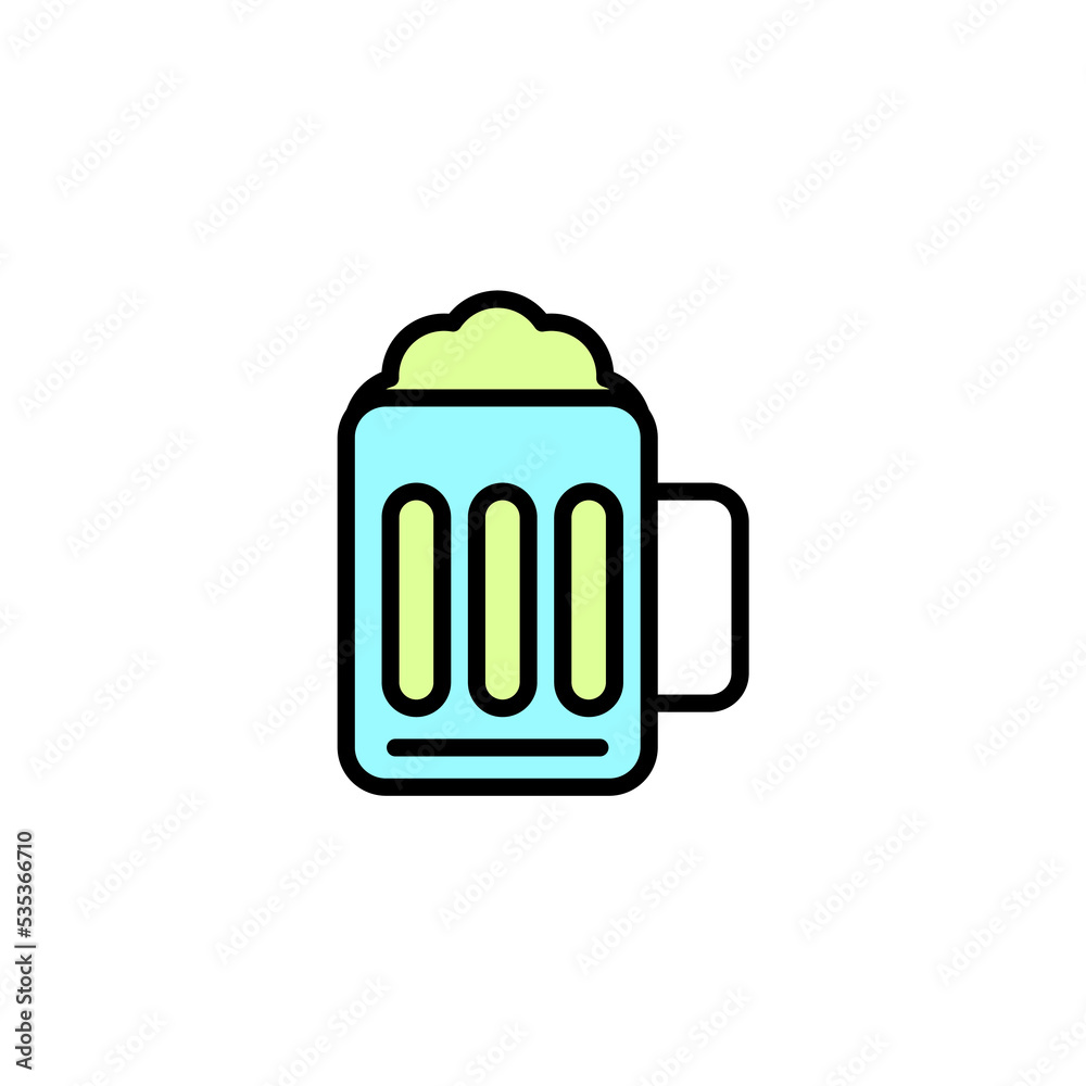 Beer concept line icon. Simple element illustration. Beer concept outline symbol design. Beer concept line icon. Simple element illustration. Beer concept outline symbol design.