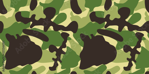 Vector graphic of Camouflage seamless pattern background. Fabric textile print template. Seamless Camouflage pattern vector. Trendy style camo, repeat print. camouflage military seamless pattern.