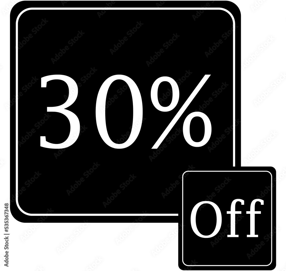 30% - Black percent off discount 30% - Black percent off discount