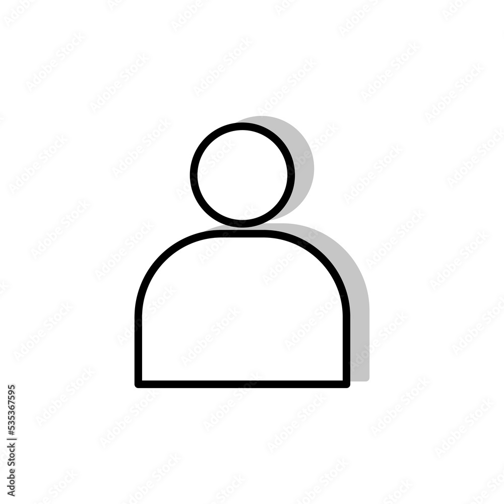 man icon on white background. Abstract image. Social media flat icon. Vector illustration. Stock image. man icon on white background. Abstract image. Social media flat icon. Vector illustration. Stock image.