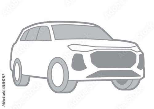 GERMANY SUV - VECTOR ILLUSTRATOR ON WHITE BACKGROUND - SPORTCAR_T021   535367937