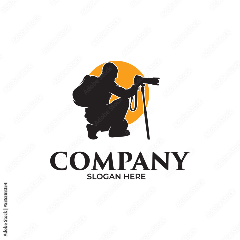 Professional photographer logo design inspiration Stock Vector | Adobe