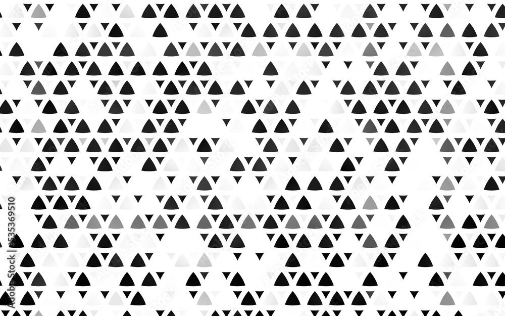 Light Silver, Gray vector seamless texture in triangular style.