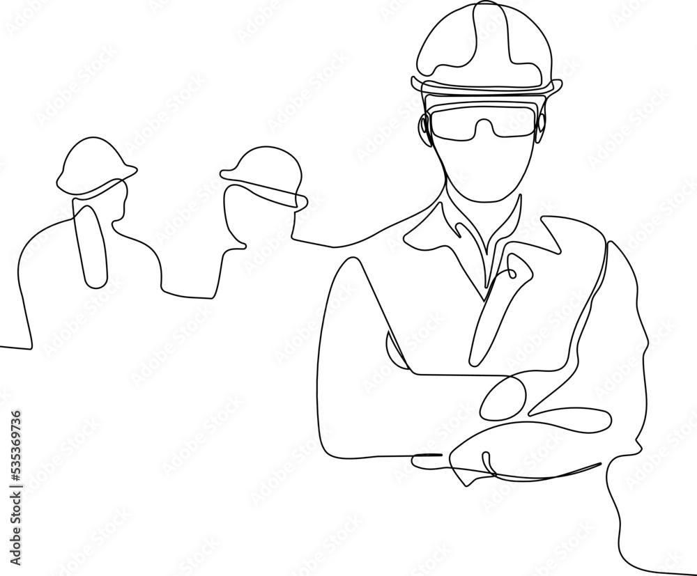 construction manager and engineer working on building site. Vector illustration construction manager and engineer working on building site. Vector illustration