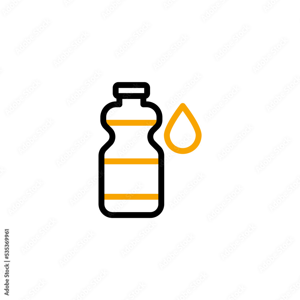 Obraz premium Water bottle concept line icon. Simple element illustration. Water bottle concept outline symbol design.