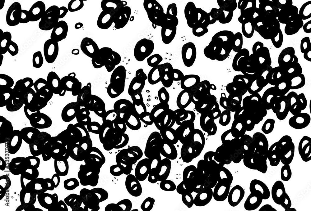 Black and white vector pattern with spheres. Black and white vector pattern with spheres.