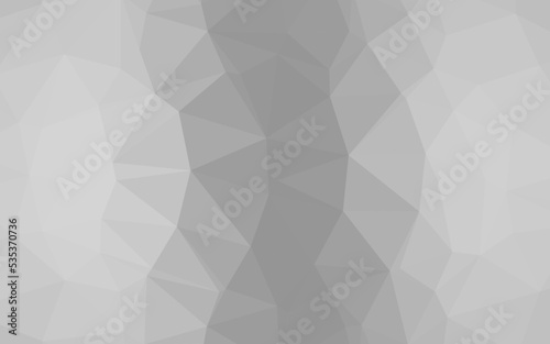 Light Silver, Gray vector low poly cover.