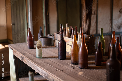 old bottles, Gwalia Ghost town photo