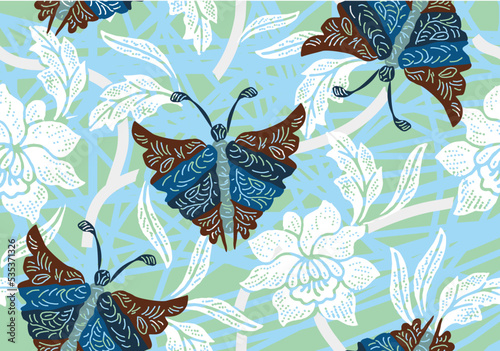 Batik Indonesian: is a technique of wax-resist dyeing applied to whole cloth, or cloth made using this technique originated from Indonesia.