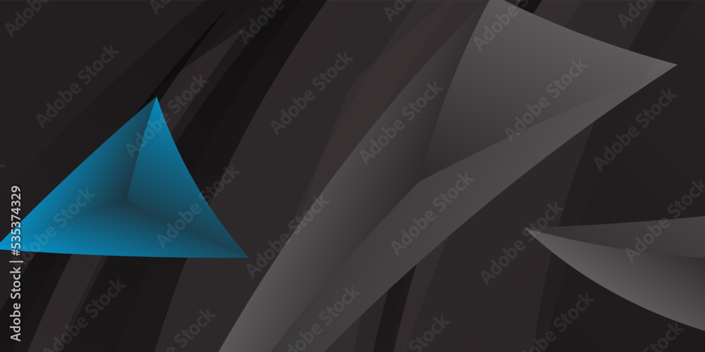 Abstract blue and black triangle background Abstract blue and black triangle background