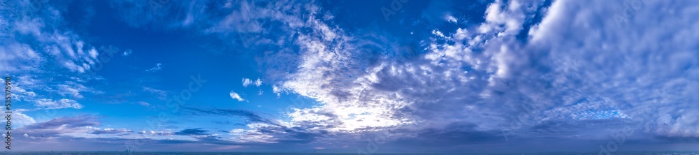 背景　青空　雲　パノラマ
