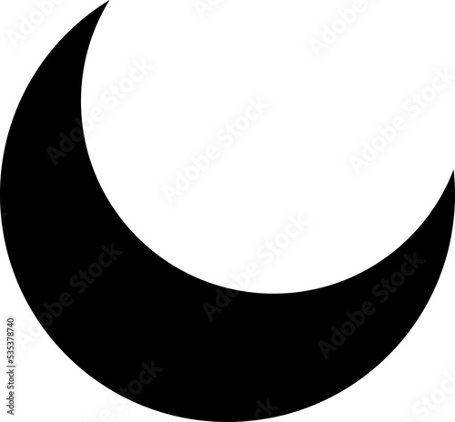 Moon phase vector icon on white background..eps