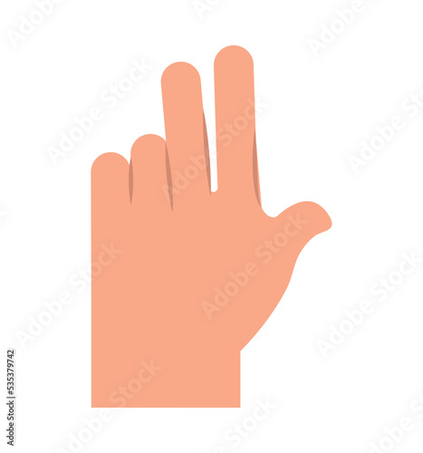 hand showing fingers gesture