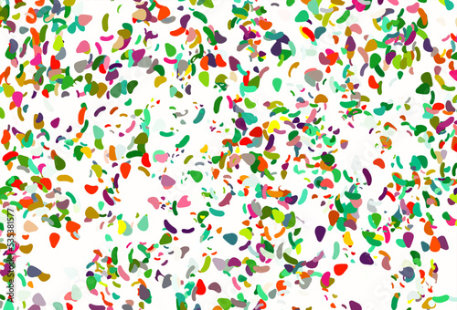 Light multicolor, rainbow vector background with abstract forms.