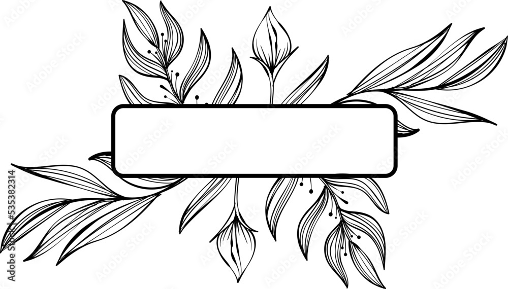 Rectangular Text Box With Floral Element Stock Vektorgrafik Adobe Stock rectangular-text-box-with-floral-element-stock-vektorgrafik-adobe-stock