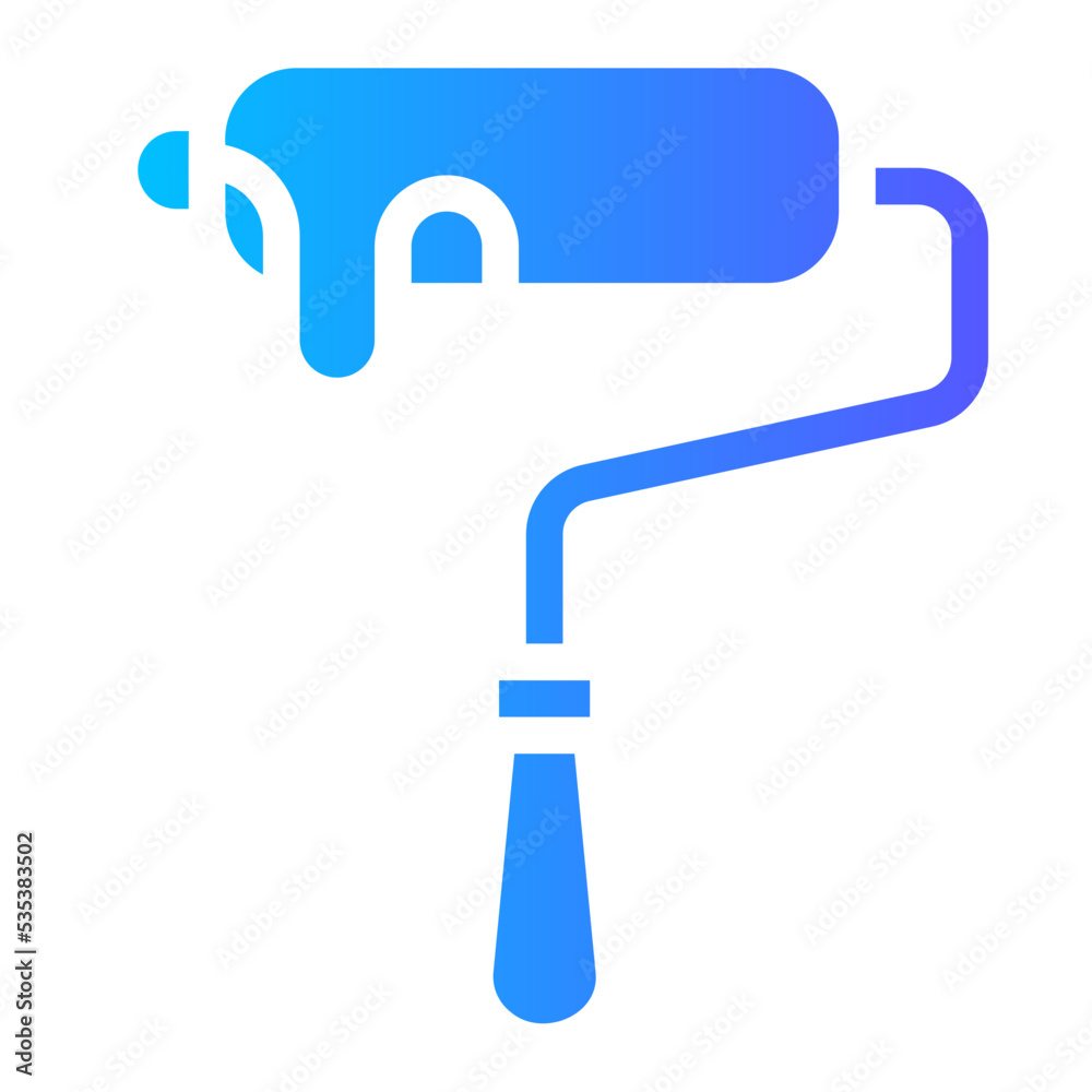 Paint Roller gradient icon Paint Roller gradient icon