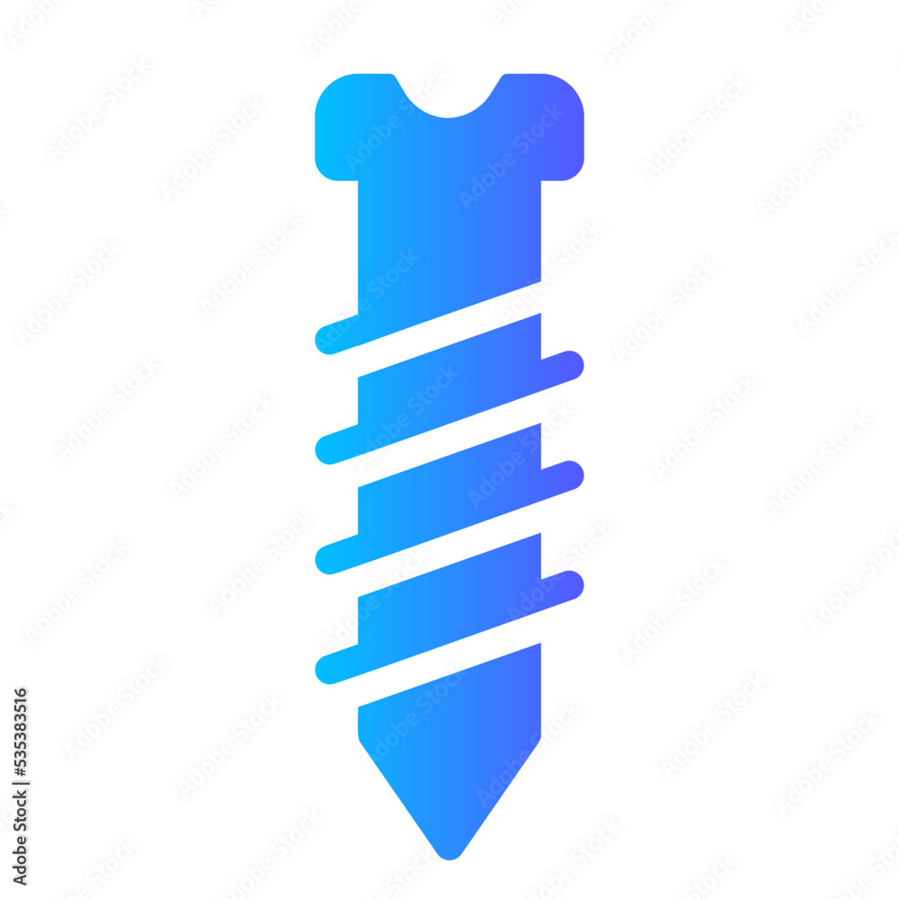 Fototapeta premium screw gradient icon