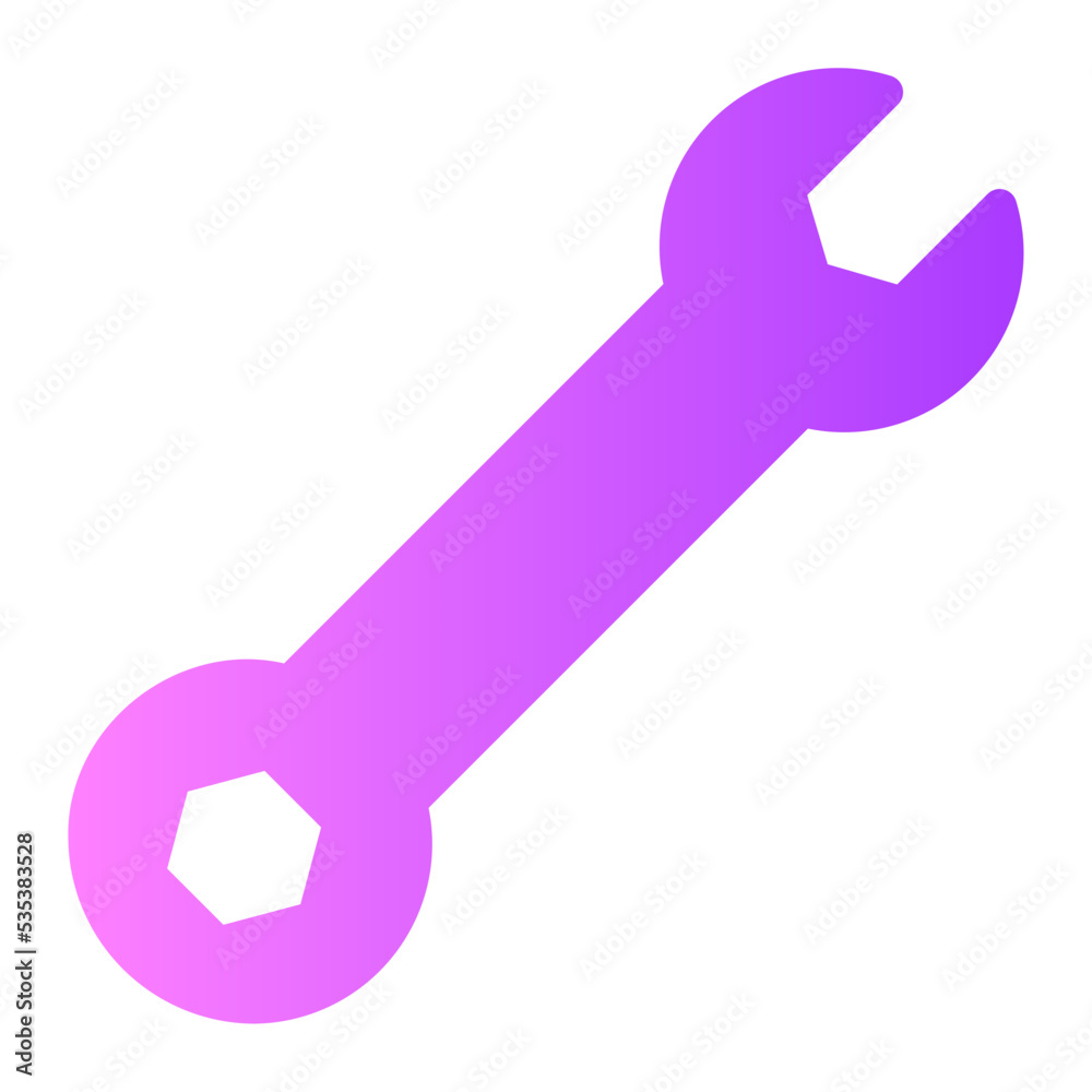 wrench gradient icon wrench gradient icon