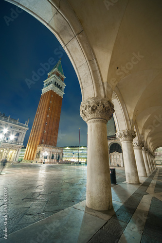 Historical landmark San Marco square in Venice, Italy