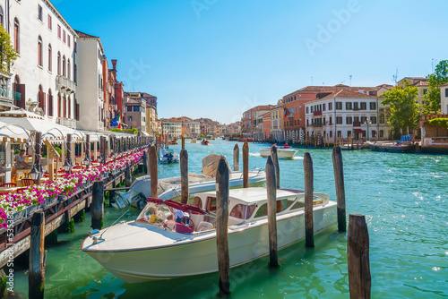 Idyllic landscape of Grand canal in Venice, Italy