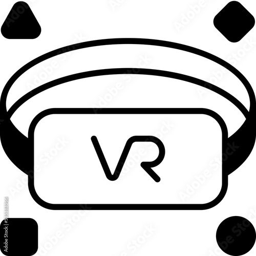 glasses solid icon