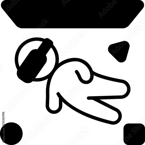 virtual solid line icon