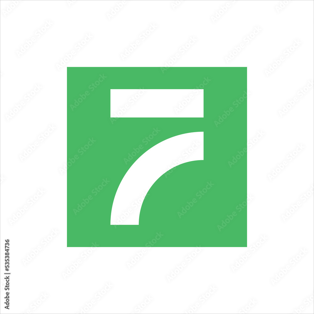 Seven logo abstract design. Icon logo for letter seven Seven logo abstract design. Icon logo for letter seven