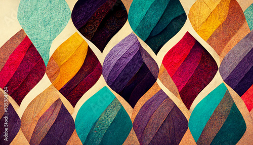 Intricate Colorful Whimsical Abstract Patterns