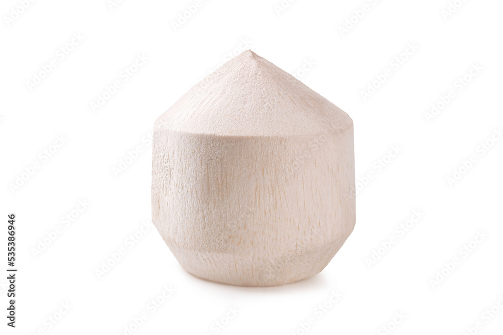 Fototapeta premium Fresh young coconut isolated on white background.