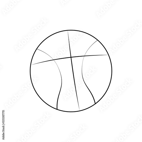 illustration of a basketball