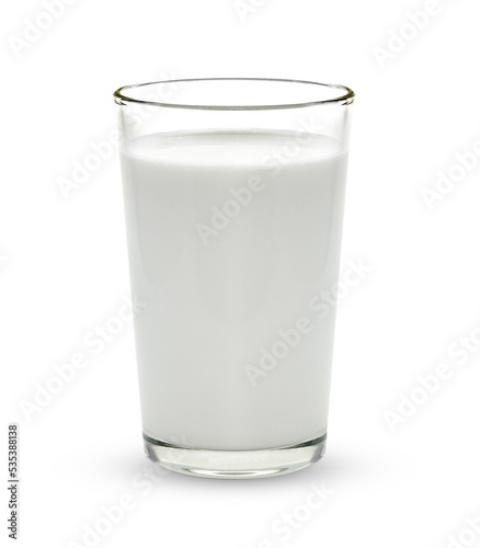 Fényképezés Fresh milk in the glass on transparent png