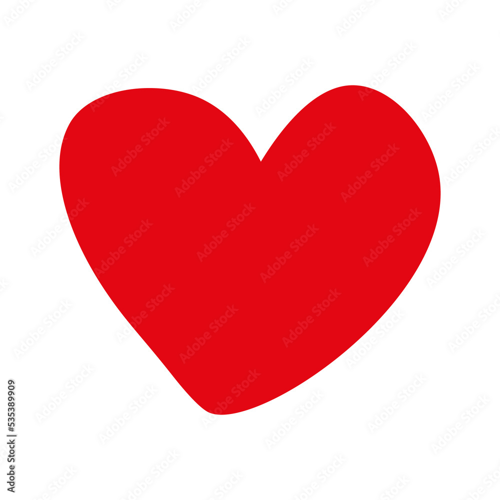 Red heart shape isolated on white background. Object. Element for design. Valentine's day. For holiday, postcard, poster, carnival, banner, birthday and children's illustration. Beautiful heart. Love. Red heart shape isolated on white background. Object. Element for design. Valentine's day. For holiday, postcard, poster, carnival, banner, birthday and children's illustration. Beautiful heart. Love.