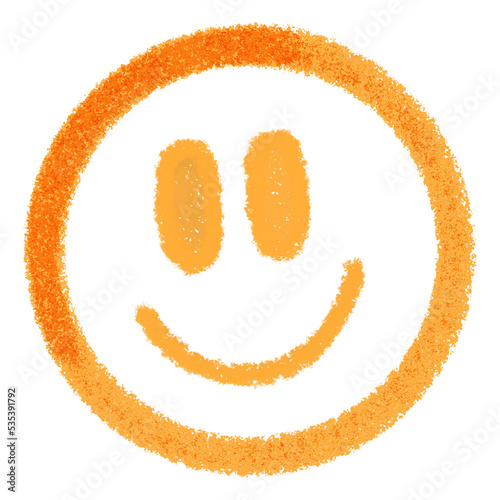 Happy Smiley Emoji face hand drawn iillustration