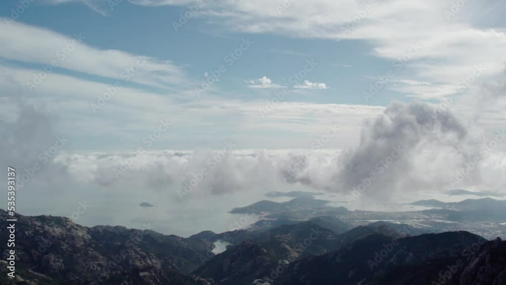 4K aerial photography Qingdao Laoshan natural scenery 4K aerial photography Qingdao Laoshan natural scenery